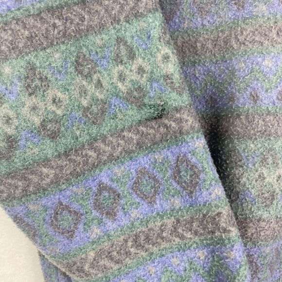 Vintage SCI Ski Country Imports Sweater XL Adult Blue Geometric Pullover - Picture 5 of 9